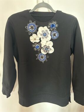 CHANEL Camellia Front Sweatshirt